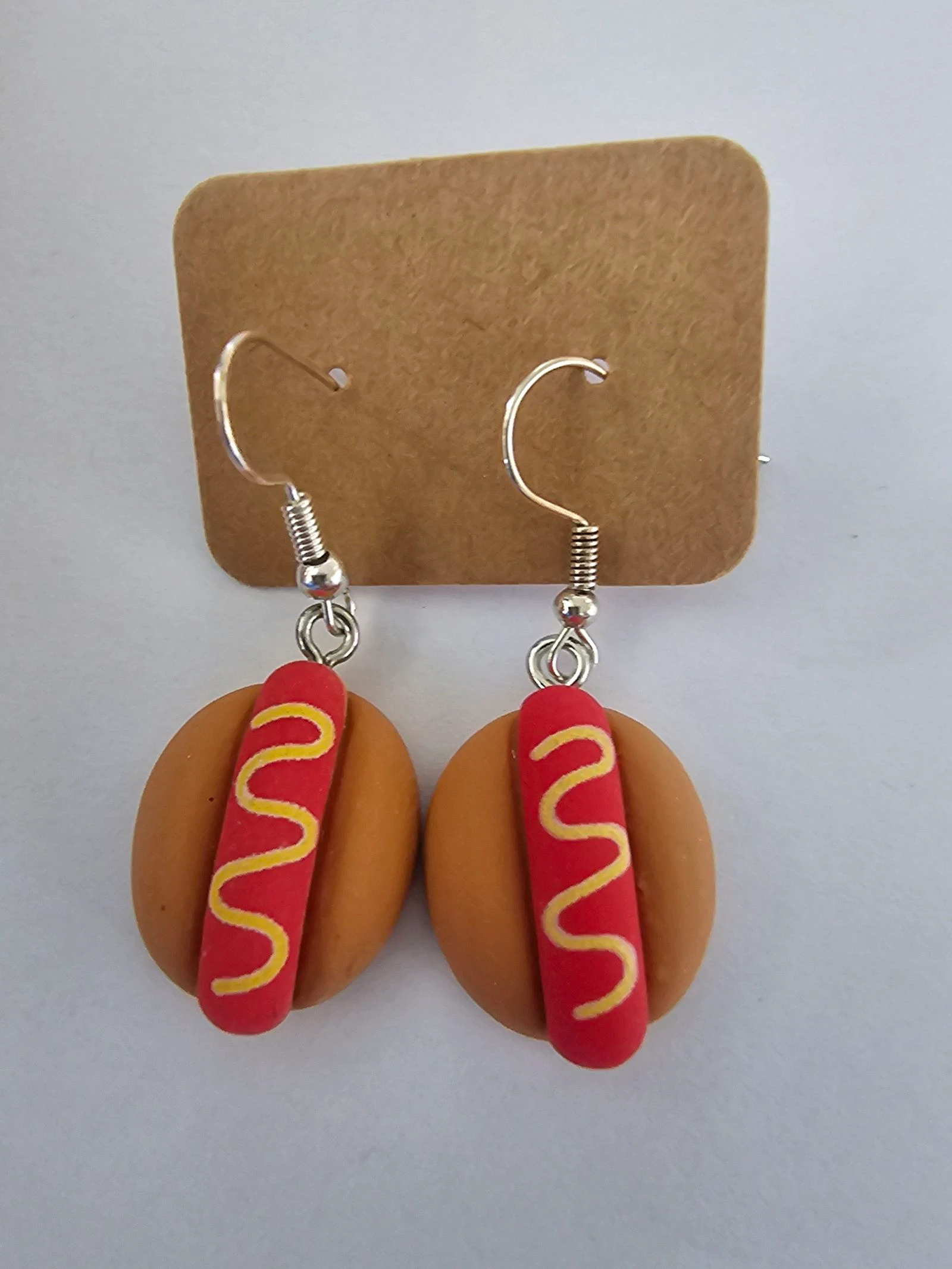Boucle d'oreilles hot-dog